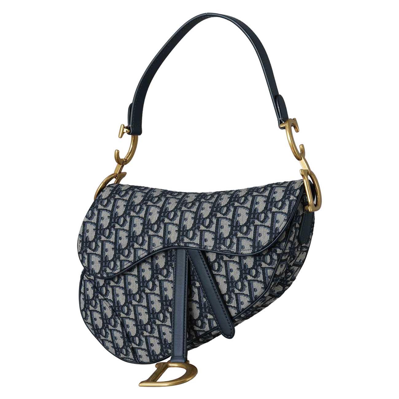 CHRISTIAN DIOR(USED)크리스찬디올 오블리크 새들백 미듐 & 스트랩
